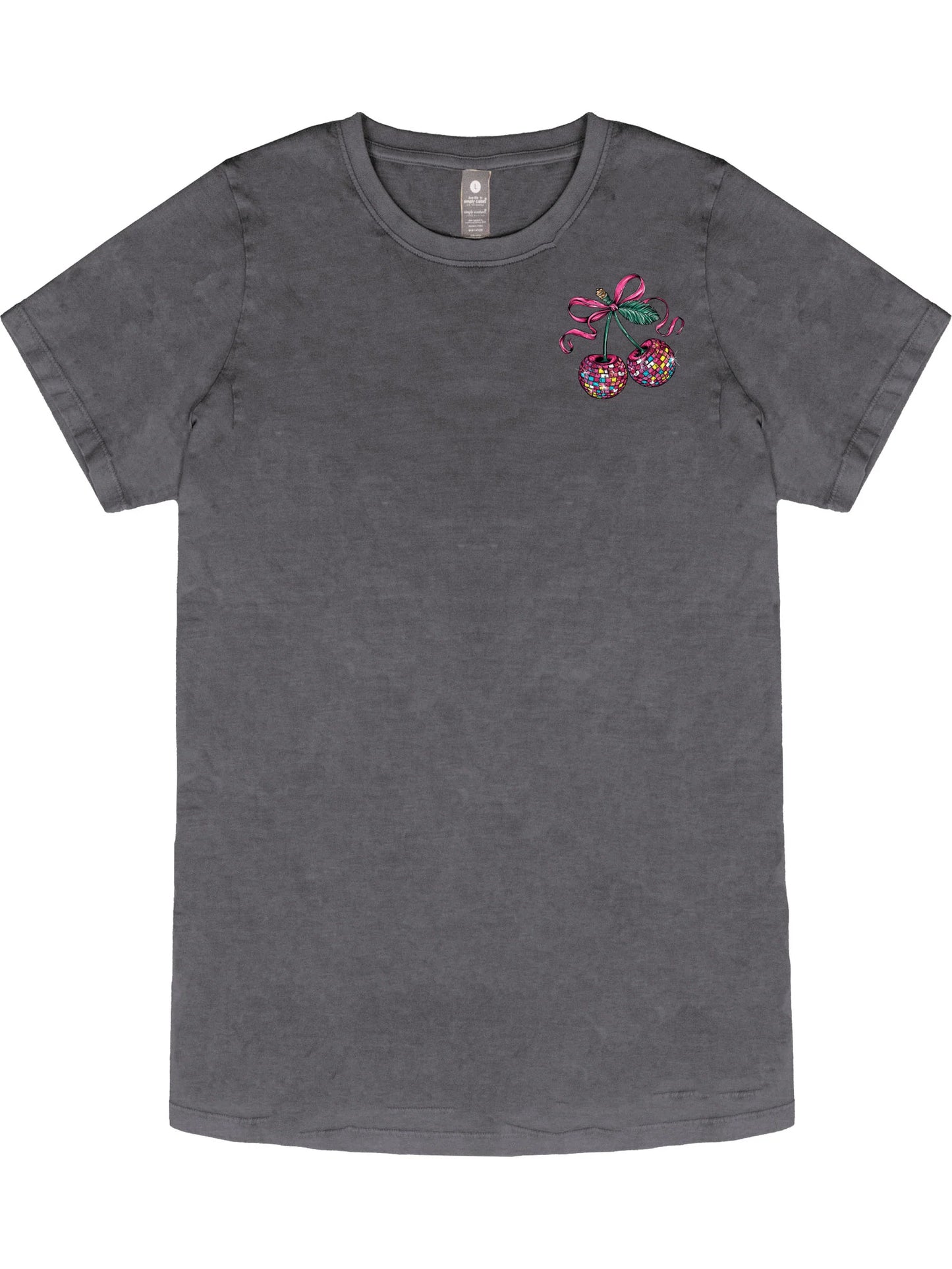Ladies' Simply Southern Disco Cherry S/S (Washed Coal)