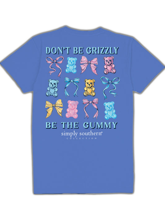 Ladies' Simply Southern Don't Be Grizzly Be The Gummy S/S (Bali Blue)
