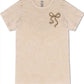 Ladies' Simply Southern Leopard Bow S/S (Washed Ecru)