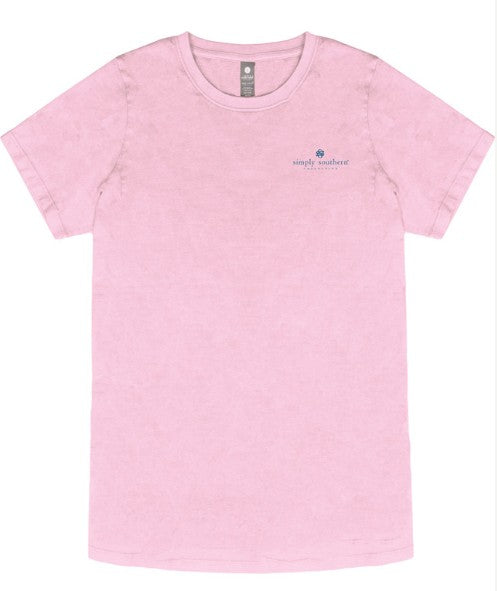 Ladies' Simply Southern Born To Dilly S/S (Washed Pink)