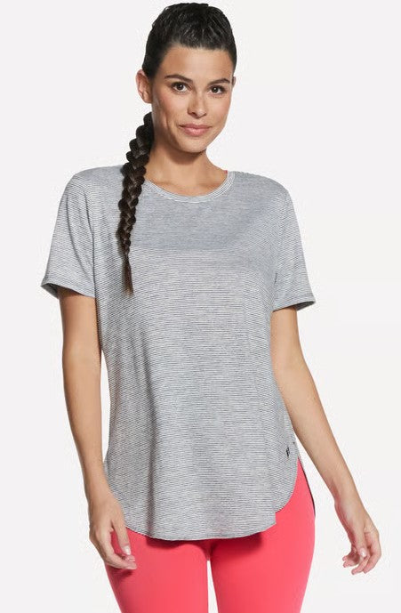 Ladies' Skechers GO DRI Swift Stripe Tunic Tee