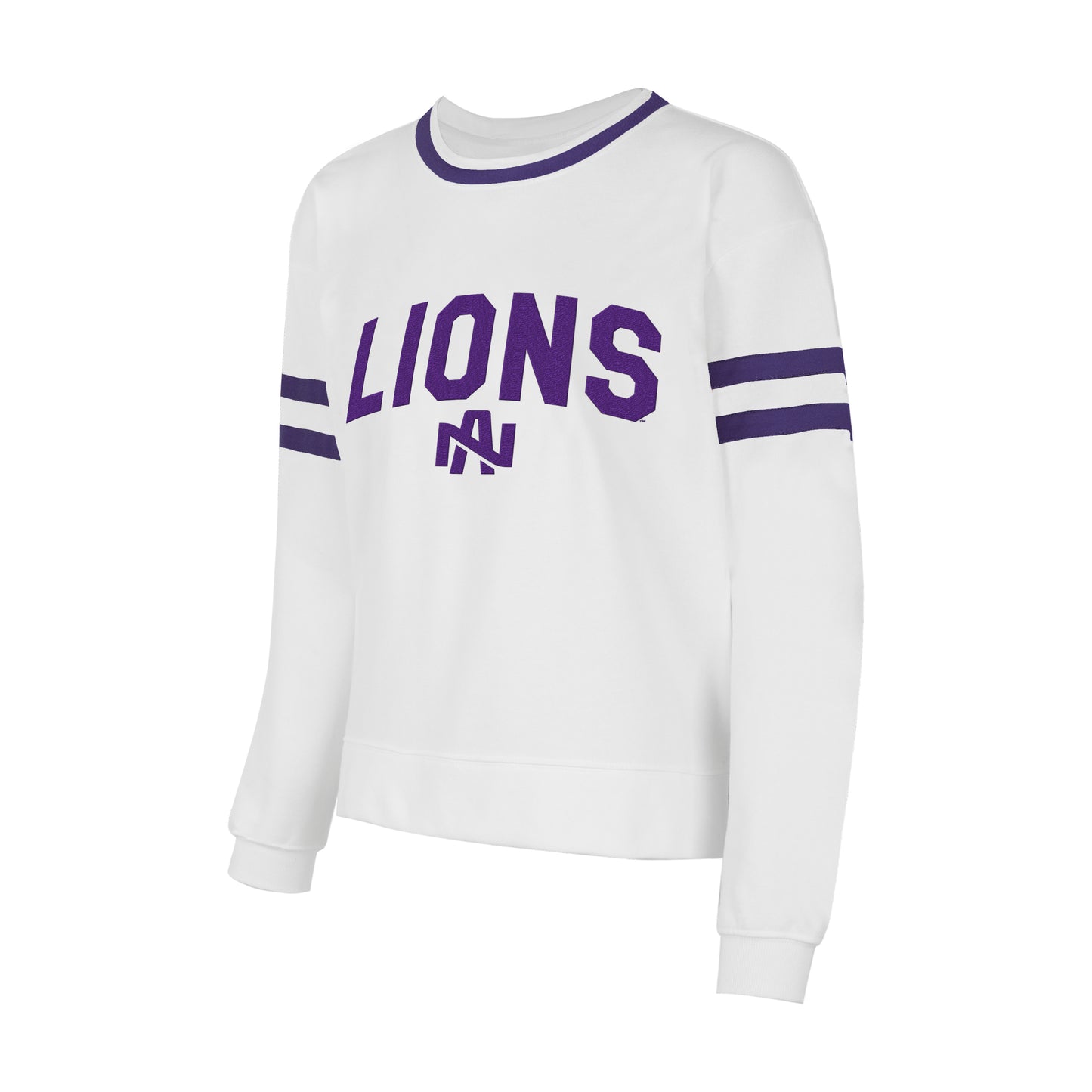 Women's UNA Borough French Terry L/S (White/Purple)