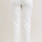 Ladies' Judy Blue High Waist Tummy Control Ankle Straight Denim Jean (White)