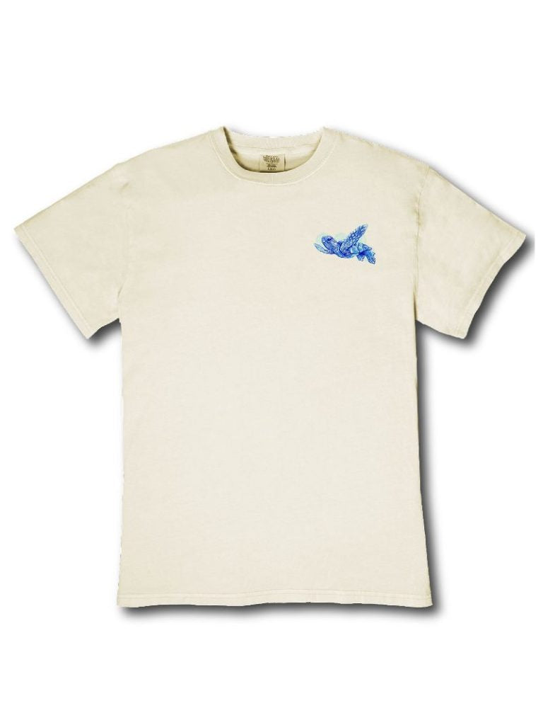 Ladies' Simply Southern Mineral Wash Howdy Collage SS (Bone)
