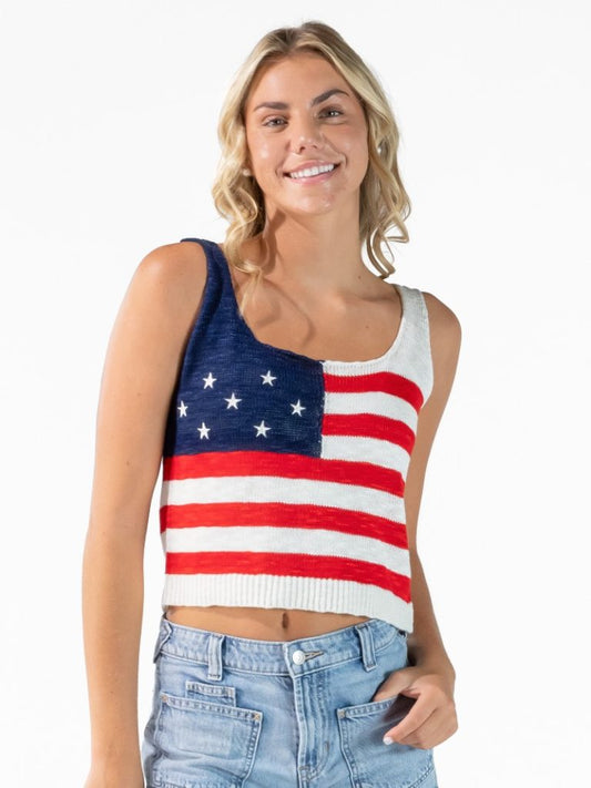 Ladies' Simply Southern USA Scoop Neck Tank