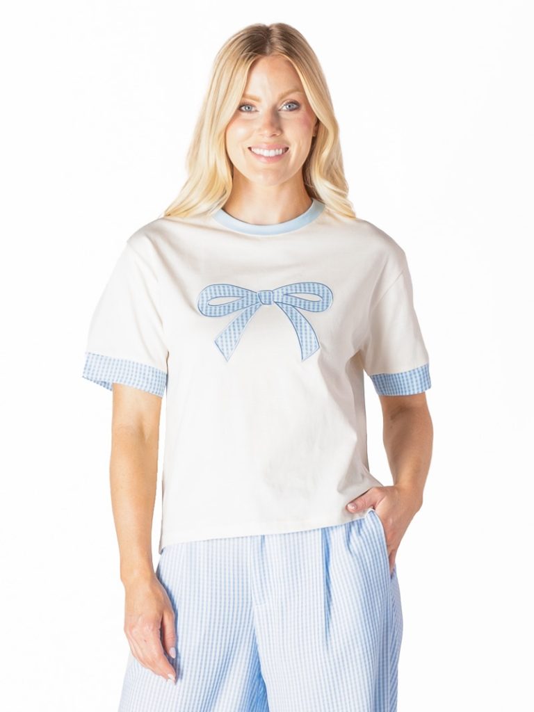Ladies' Simply Southern Contrast S/S Tee (PRL)