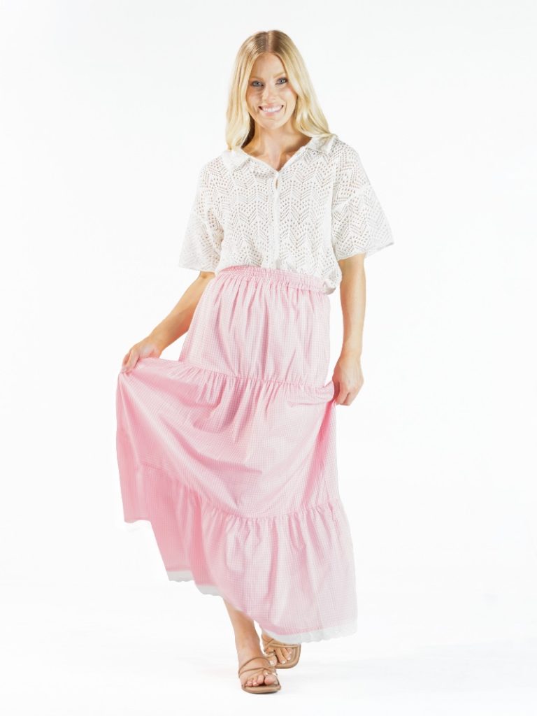 Ladies' Simply Southern Tiered Maxi Skirt