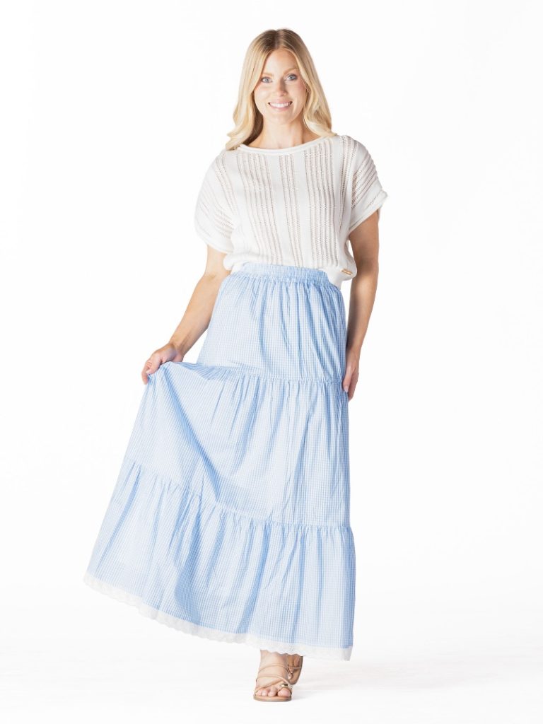 Ladies' Simply Southern Tiered Maxi Skirt