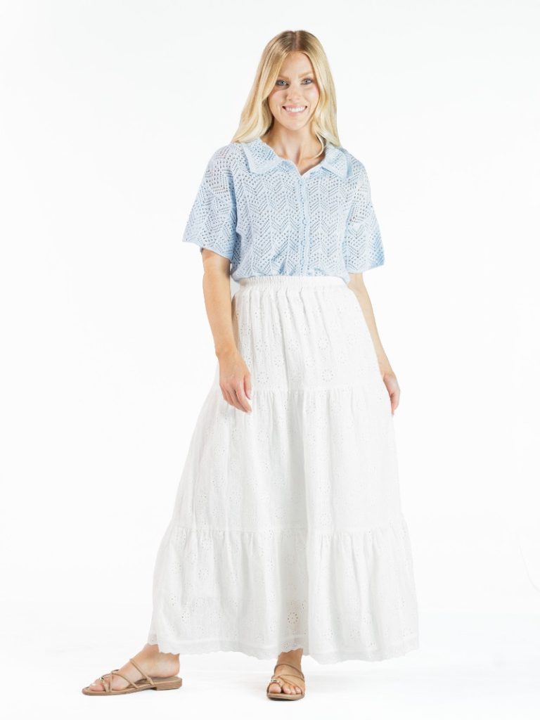 Ladies' Simply Southern Tiered Maxi Skirt