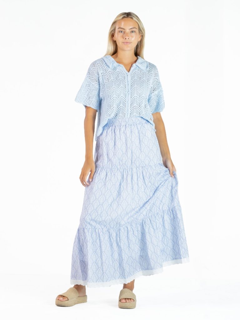 Ladies' Simply Southern Tiered Maxi Skirt