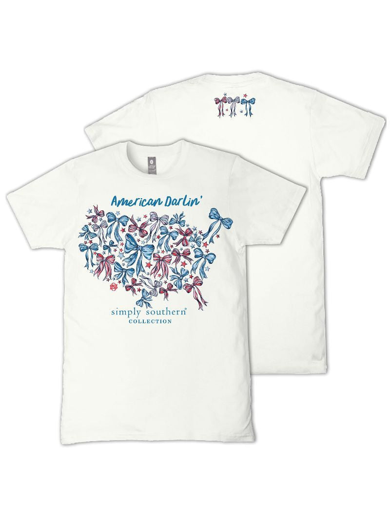 Ladies' Simply Southern America Darlin SS (Oyster)