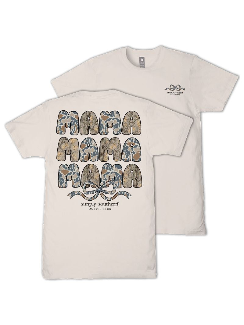 Ladies' Simply Southern 'MAMA' Camo SS (Dust)
