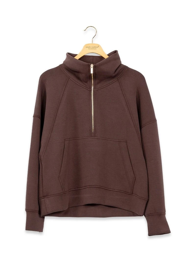 Ladies' Simply Southern Half-Zip Pullover Top