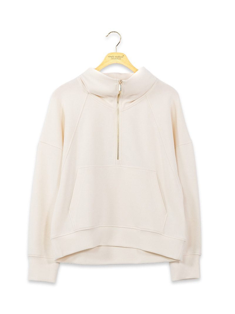 Ladies' Simply Southern Half-Zip Pullover Top