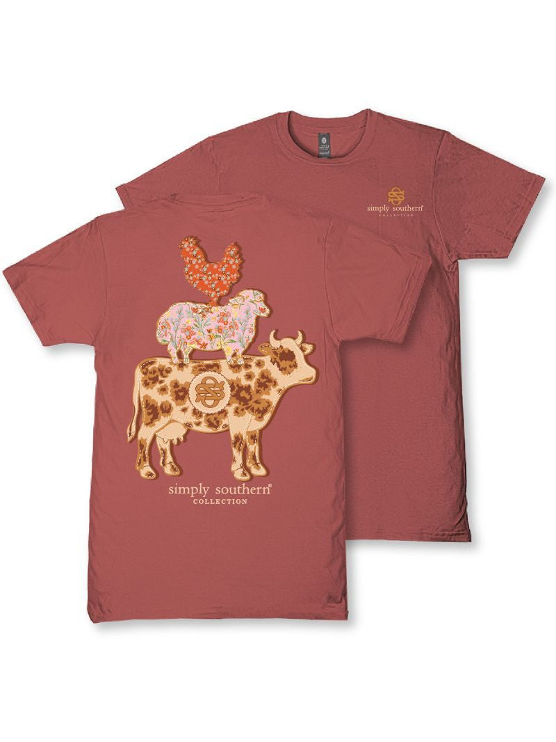 Ladies' Simply Southern Farm SS (Maple)