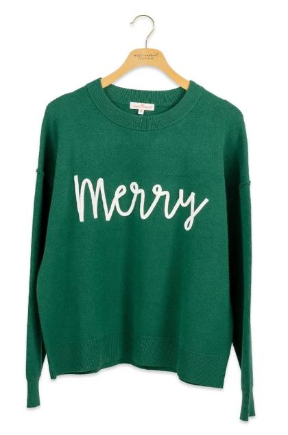 Simply Southern The Merry Sweater (Green)