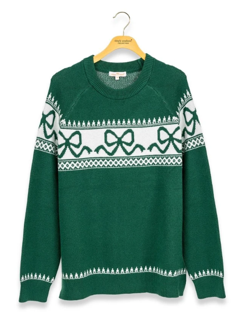 Simply Southern The Bow Fairisle Sweater