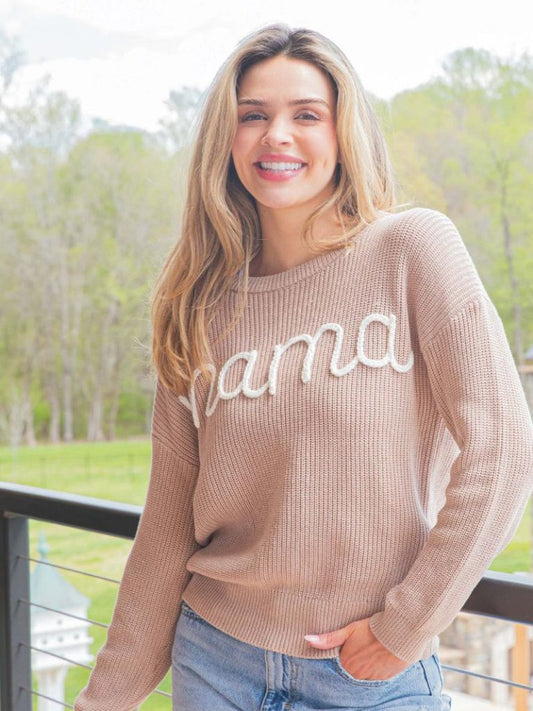 Ladies Simply Southern Mama Knitted Sweater