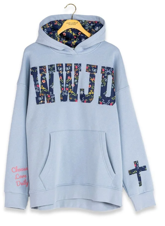 Simply Southern The Charm Applique Hoodie (Multi-Color)