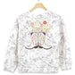 Ladies' Simply Southern The Everyday Embroidered Crew (White Camo)