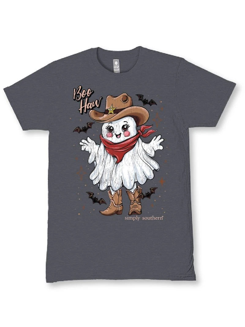 Ladies' Simply Southern 'Boo Haw' SS (Iron Heather)