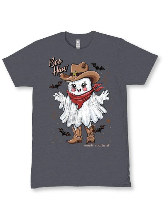 Ladies' Simply Southern 'Boo Haw' SS (Iron Heather)