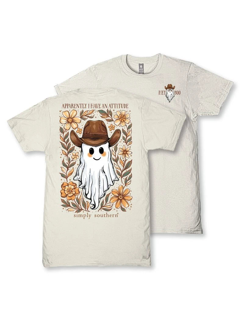 Ladies' Simply Southern 'Apparently I Have An Attitude' SS (Linen)