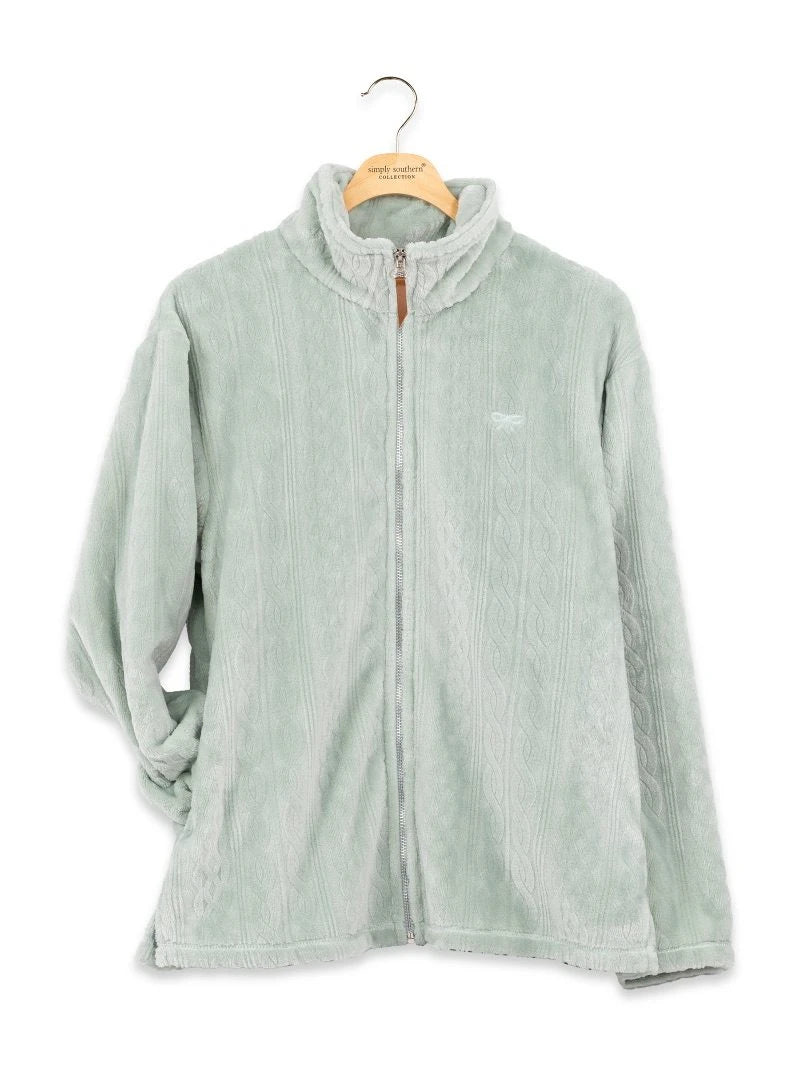 Ladies' Simply Southern Plush Zip Up Jacket