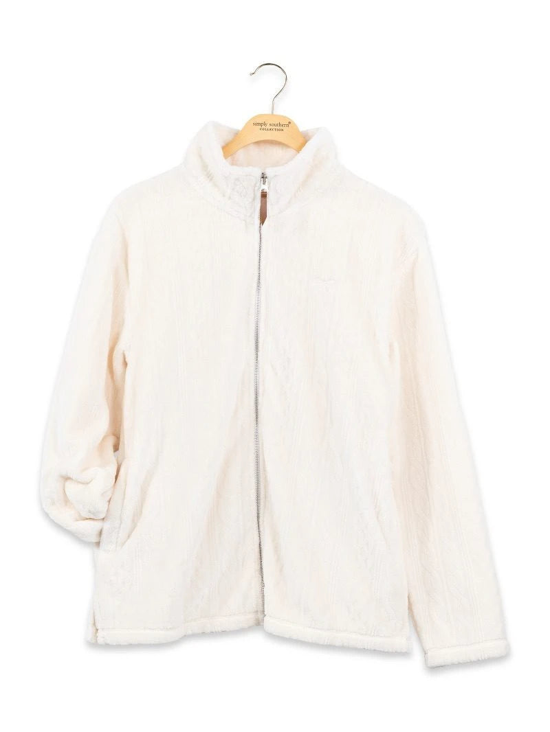 Ladies' Simply Southern Plush Zip Up Jacket