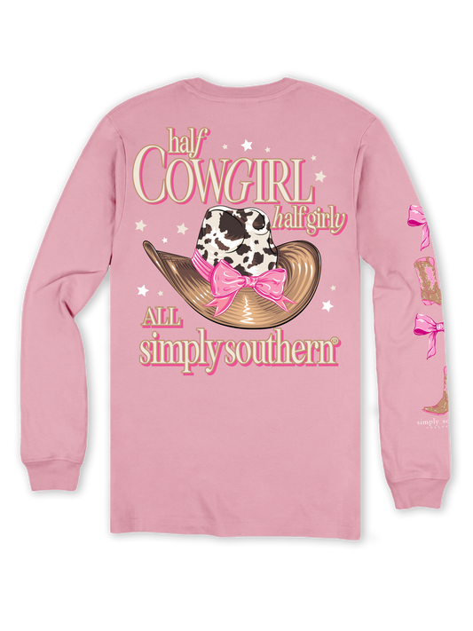 Simply Southern Half Cow Half Girly L/S (Candy)