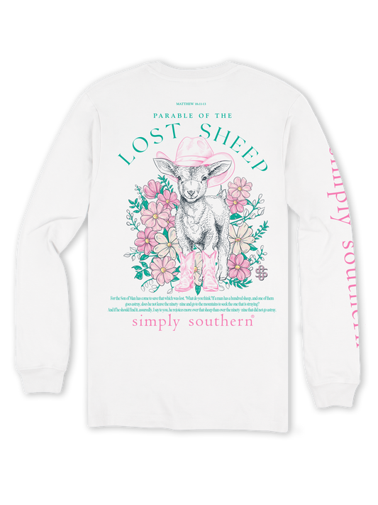 Simply Southern Lost Sheep L/S (White)