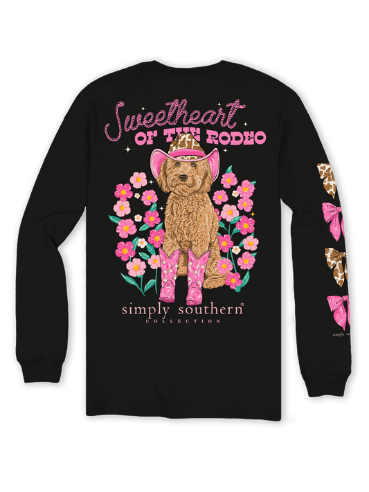 Simply Southern Sweetheart Of Rodeo L/S (Black)