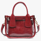 Stacey Vegan Clear Satchel W/Insert