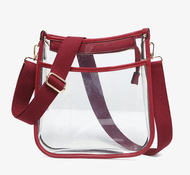 Jen & Co. Posie Vegan Clear Crossbody
