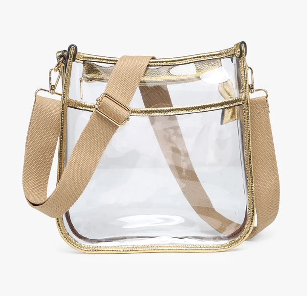 Jen & Co. Posie Vegan Clear Crossbody