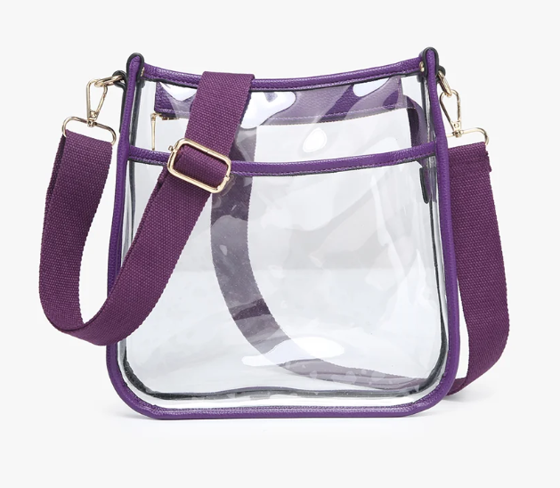 Jen & Co. Posie Vegan Clear Crossbody