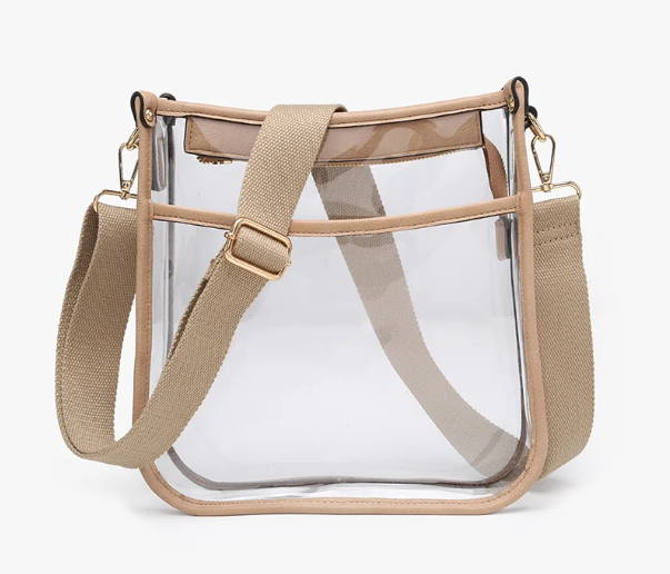 Jen & Co. Posie Vegan Clear Crossbody