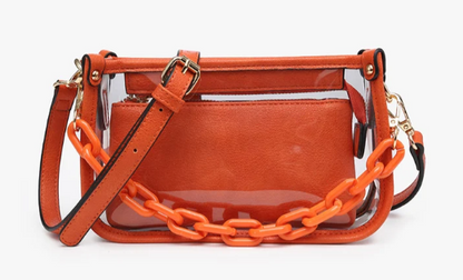 Jen & Co. Jessica Clear Crossbody