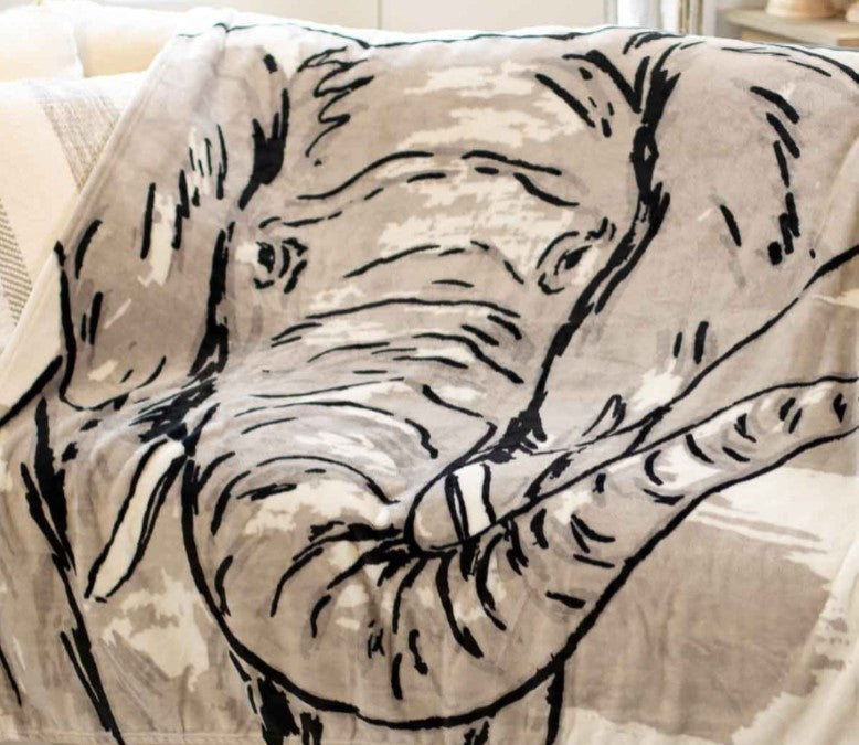 The Royal Standard Elephant Throw Blankets