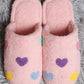 Super Lux Multi Color Heart Slippers