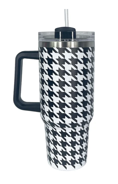 Girlie Girl 40oz Morgan Tumbler Houndstooth