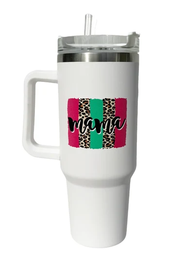 Girlie Girl 40oz Morgan Tumbler Mama Leopard
