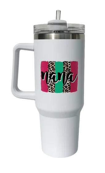 Girlie Girl 40oz Morgan Tumbler Nana Leopard