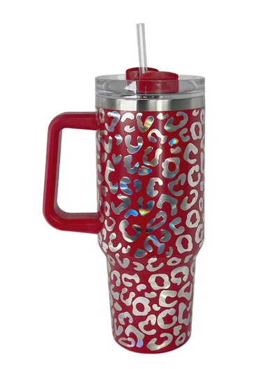 Girlie Girl Originals 40oz. Morgan All Over Leopard Print Tumbler