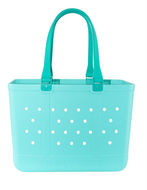 Simply Southern Solid Color Large Waterproof Tote (W:19" x H:14" x D:9.5")