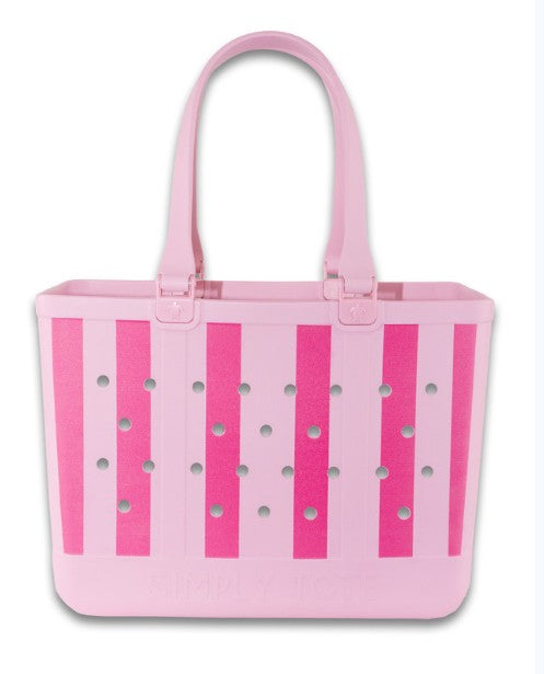 Simply Southern Stripe Large Waterproof Tote (W:19" x H:14" x D:9.5")