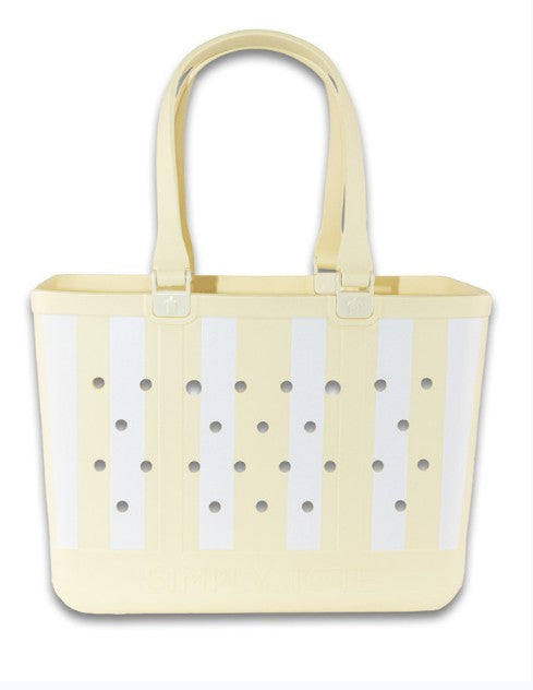 Simply Southern Stripe Large Waterproof Tote (W:19" x H:14" x D:9.5")