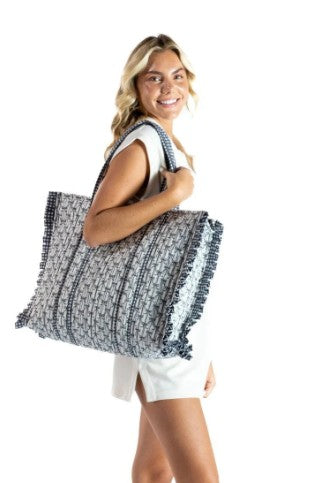 Simply Southern Quilted Tote Bag (L: 16" x W 5" x H: 18" )