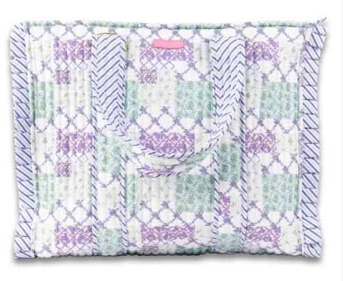 Simply Southern Quilted Tote Bag (L: 16" x W 5" x H: 18" )