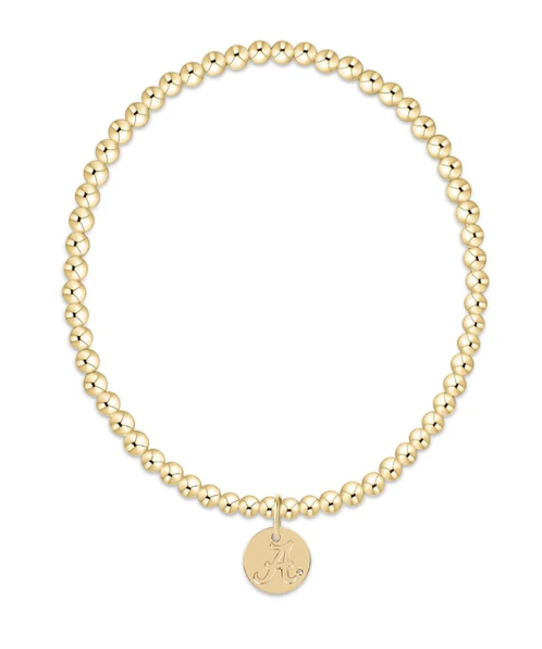 Enewton ecollegiate classic gold 3mm bracelet-Alabama Disc